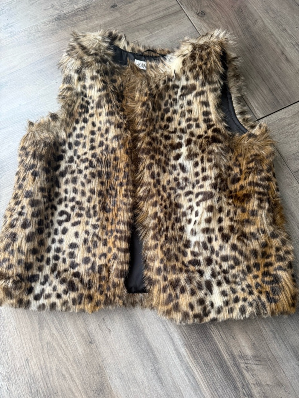 H&M Faux Fur-Trimmed Black Jacket